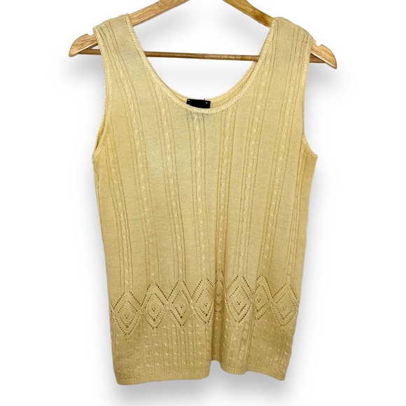 Vintage Boho Knit Crochet Tank Top - Picture 4 of 10